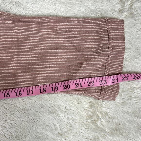 Free People Rumors Harem High Waist Belted Tie at Waist Pants Boho Cotton Mauve - Picture 11 of 13